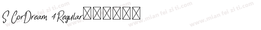 S CorDream 4Regular字体转换